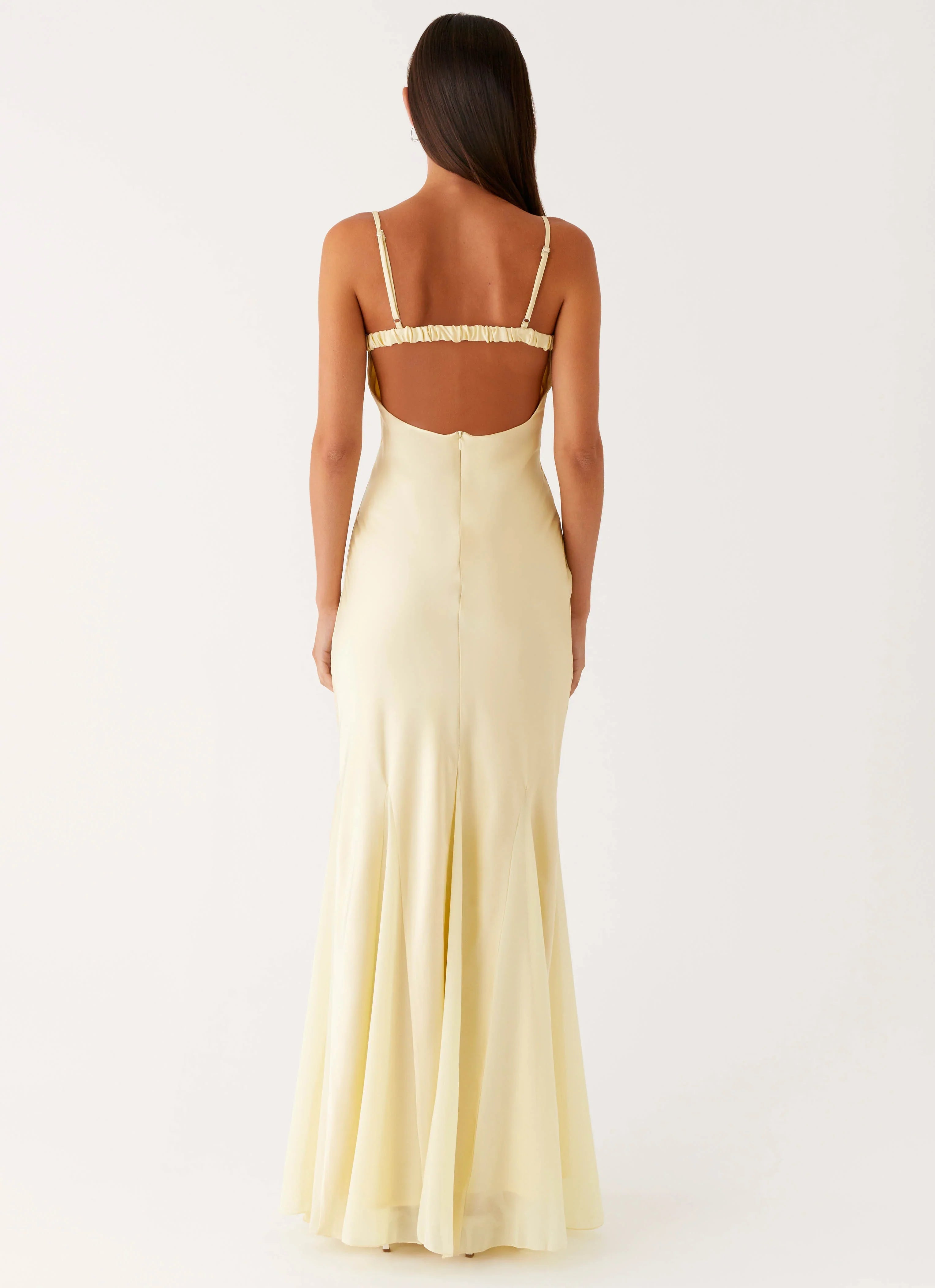 Robe longue Ravello - Jaune ensoleillé