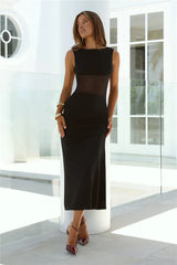 La nouvelle robe midi en maille Standard noire