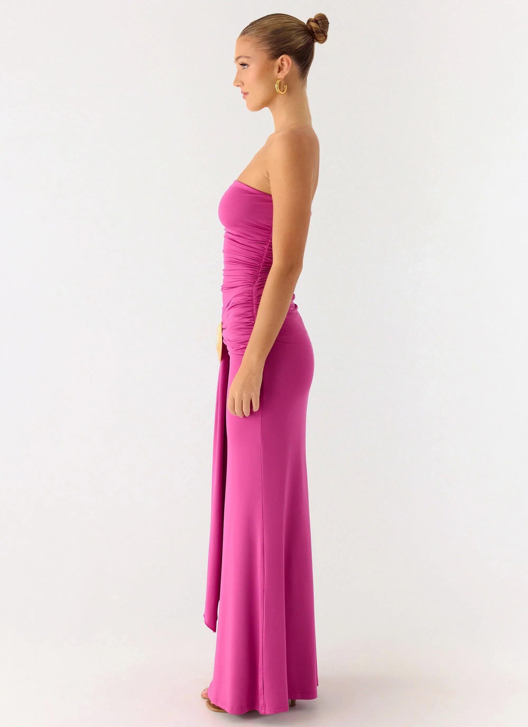 Robe longue Party After Party Shell - Fuchsia