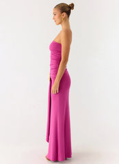 Robe longue Party After Party Shell - Fuchsia