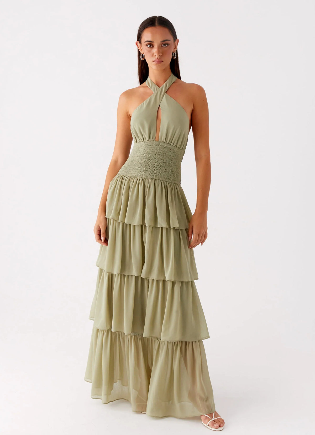 Robe longue Salma – Sauge