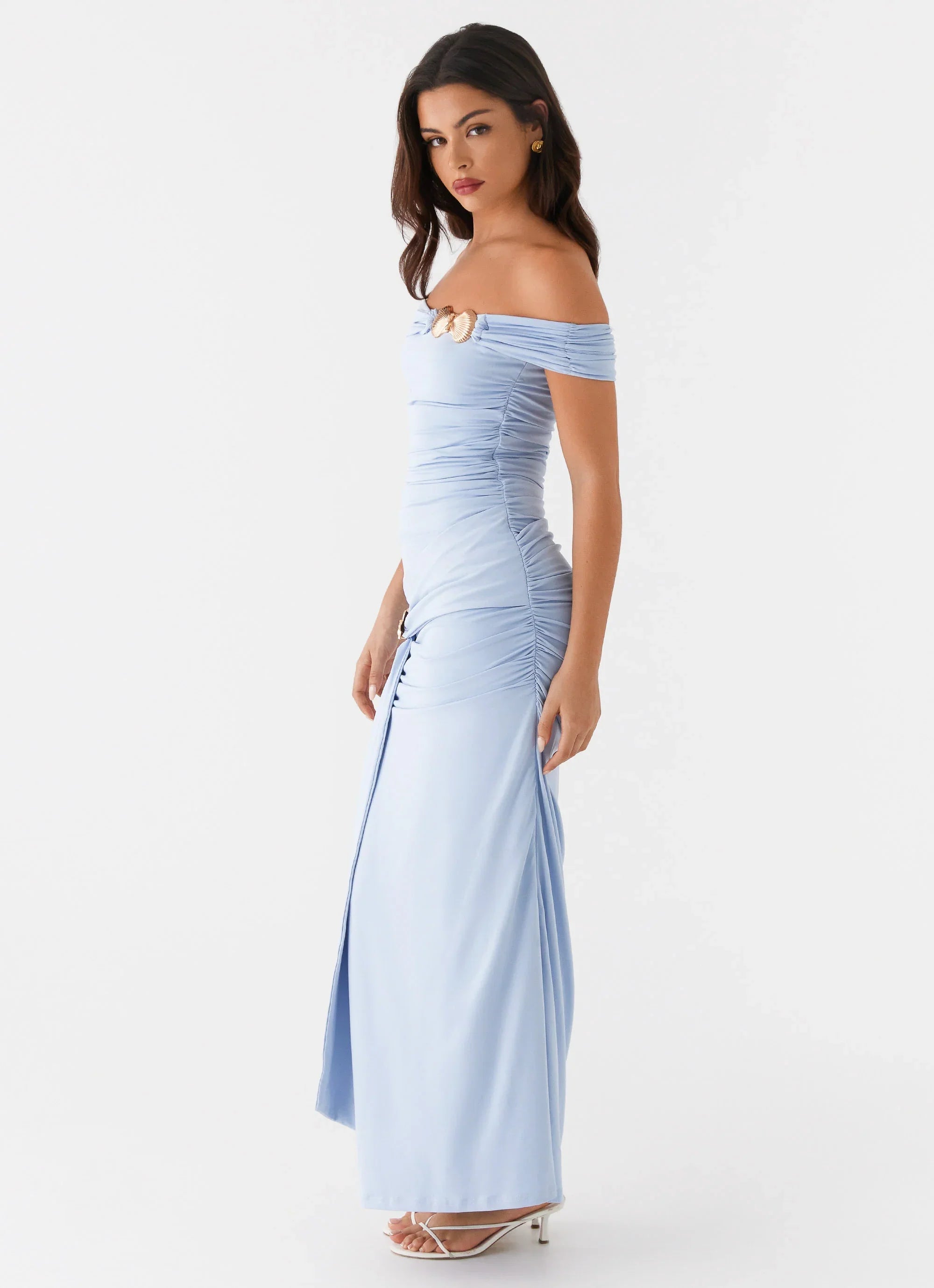 Robe longue Majorly - Bleu