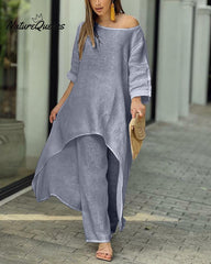 Cotton Linen Casual Suit