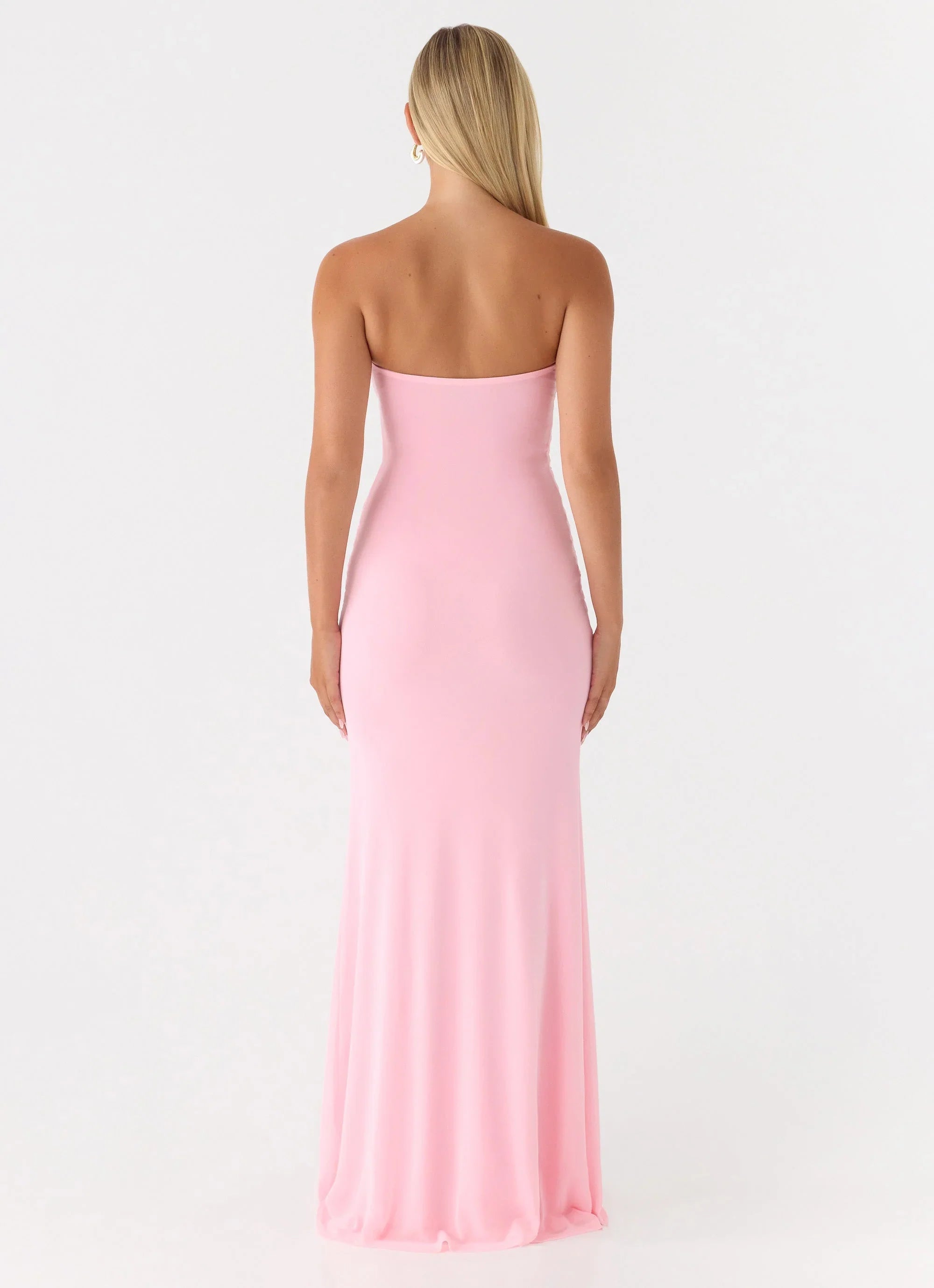 Robe longue bustier Iroha - Rose