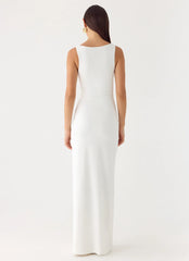 Robe longue Nerine - Blanc