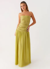 Robe longue Dreamer - Zeste de citron vert