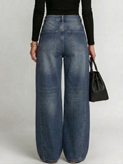 Women's RetroArt Print Casual & Stylish Distressed Jeans