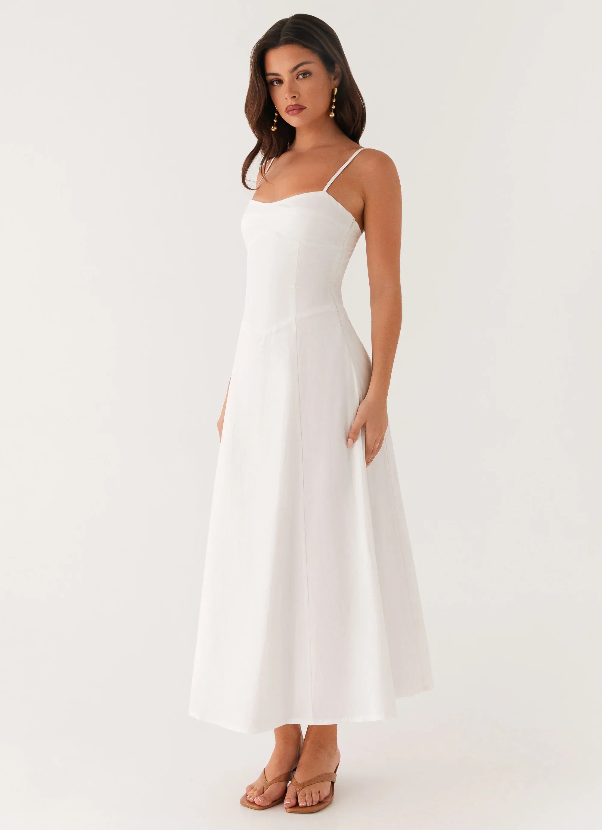 Robe midi Noosa - Blanc