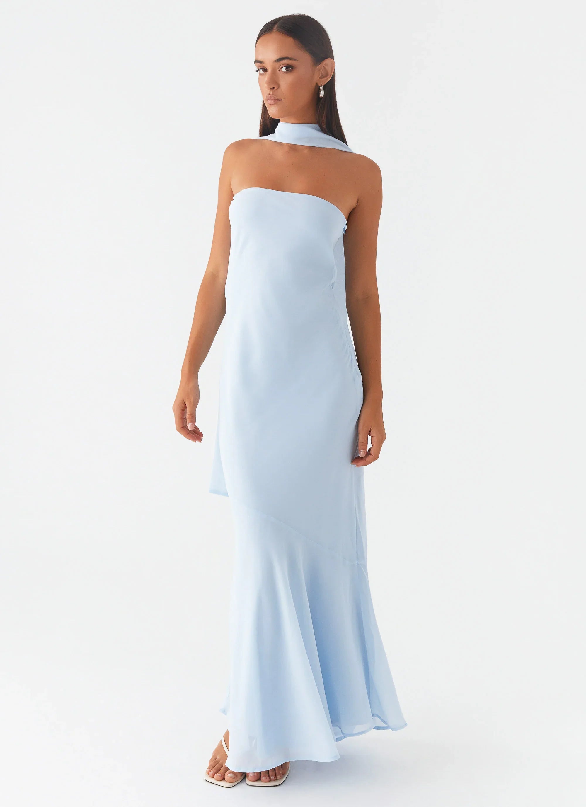 Robe longue Under The Pagoda - Bleu