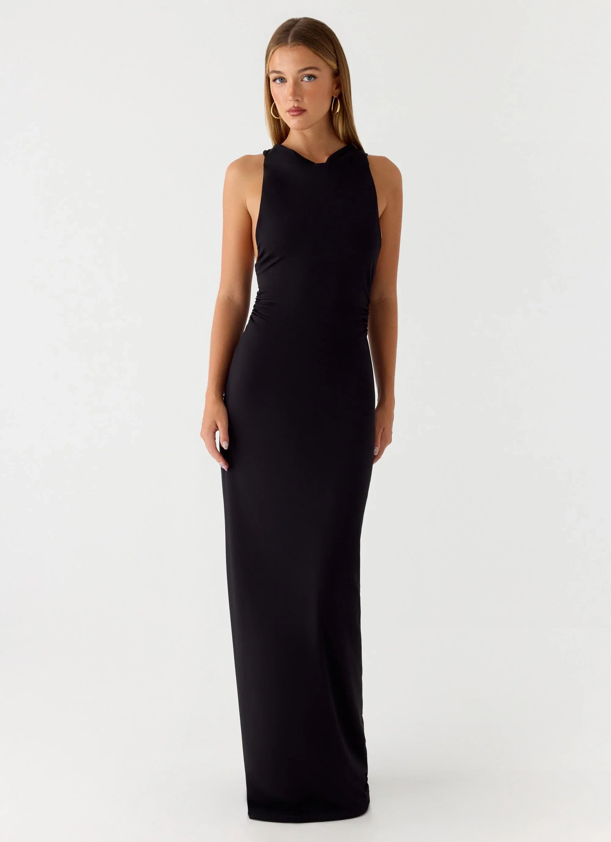 Robe longue Hidden Agenda - Noir