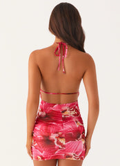 Mini-robe Speak Out - Rose orchidée