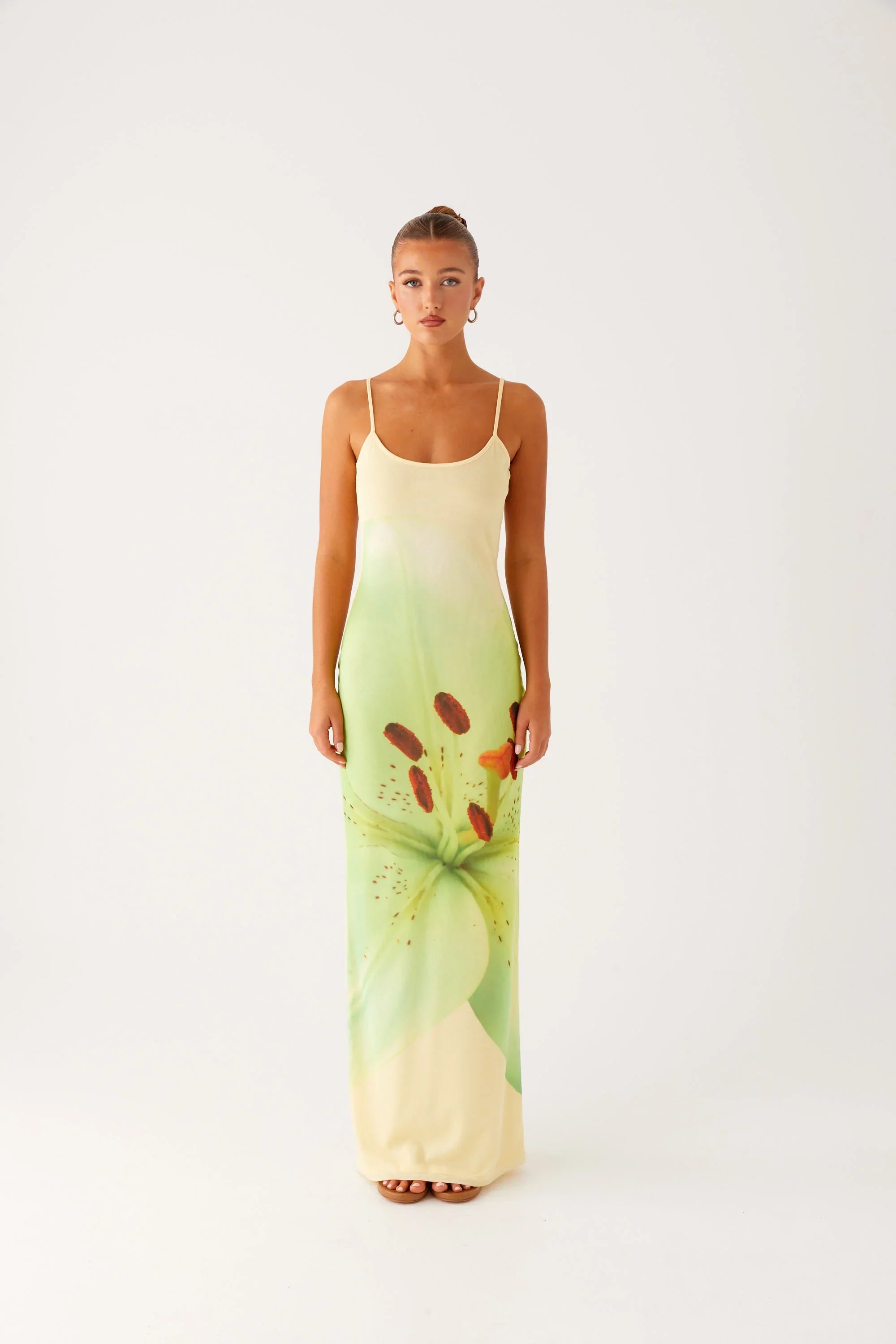 Robe longue en maille Bad News - Lys Jaune