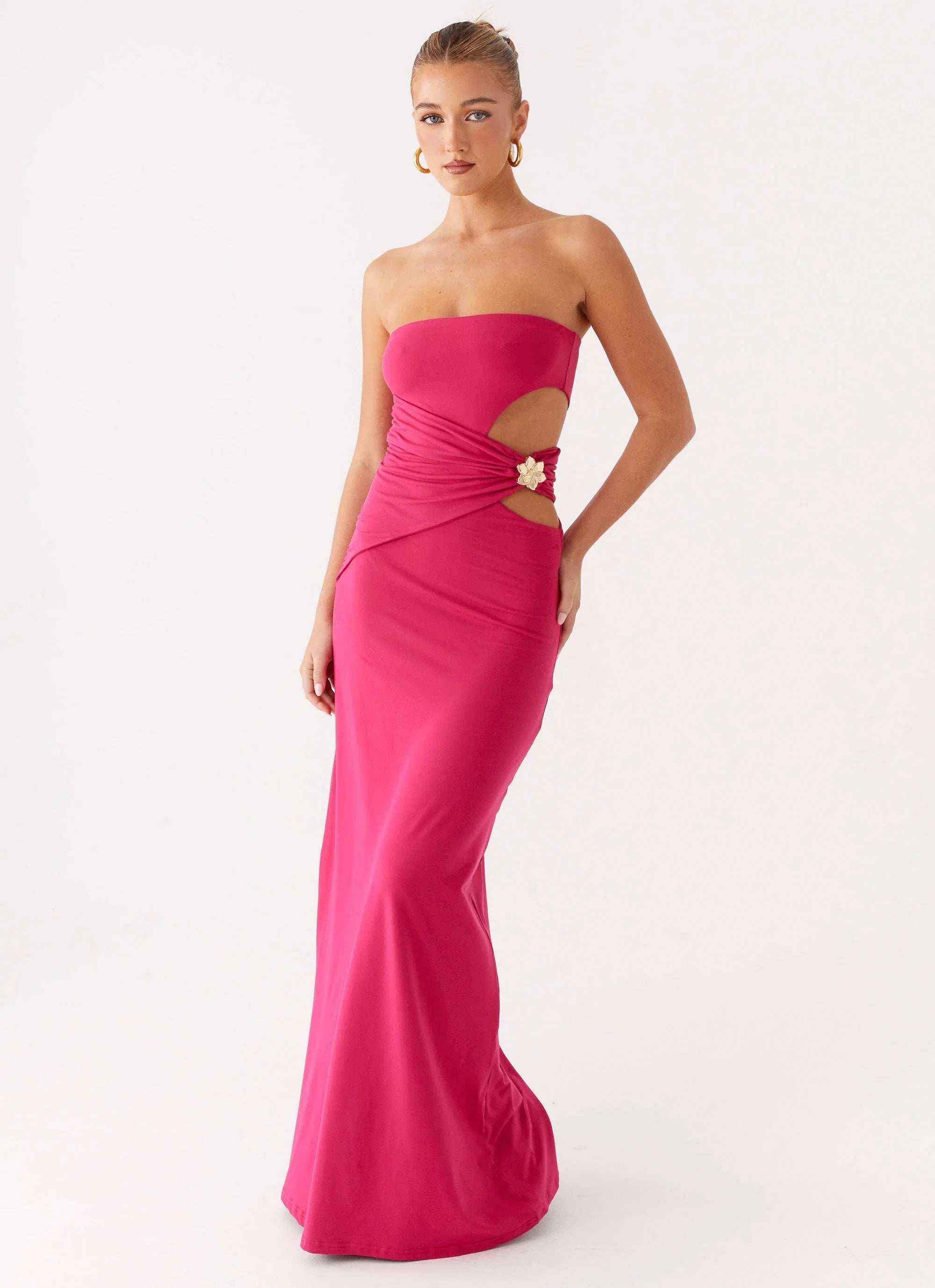 Robe longue Anetta – Fuchsia