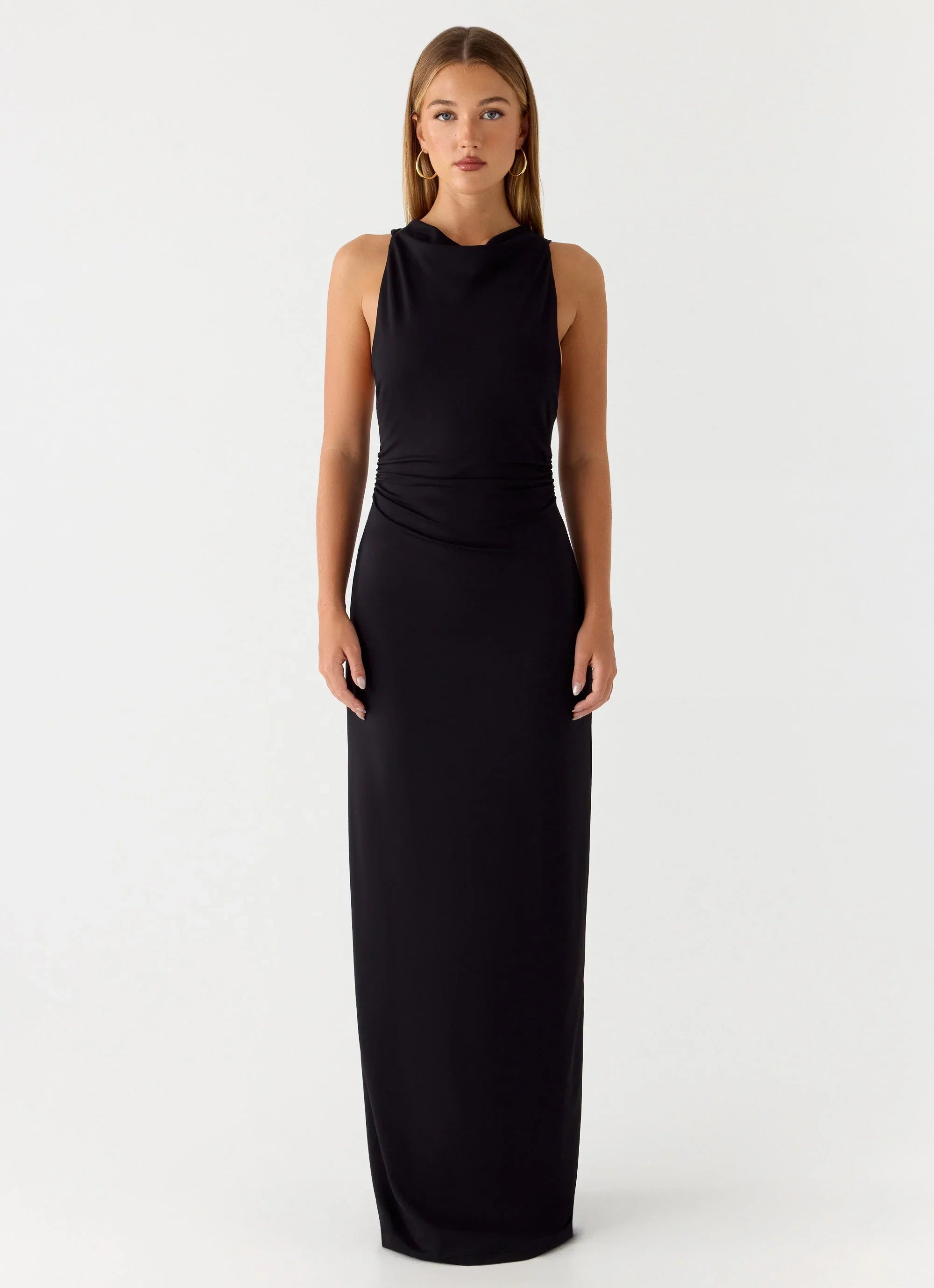 Robe longue Hidden Agenda - Noir