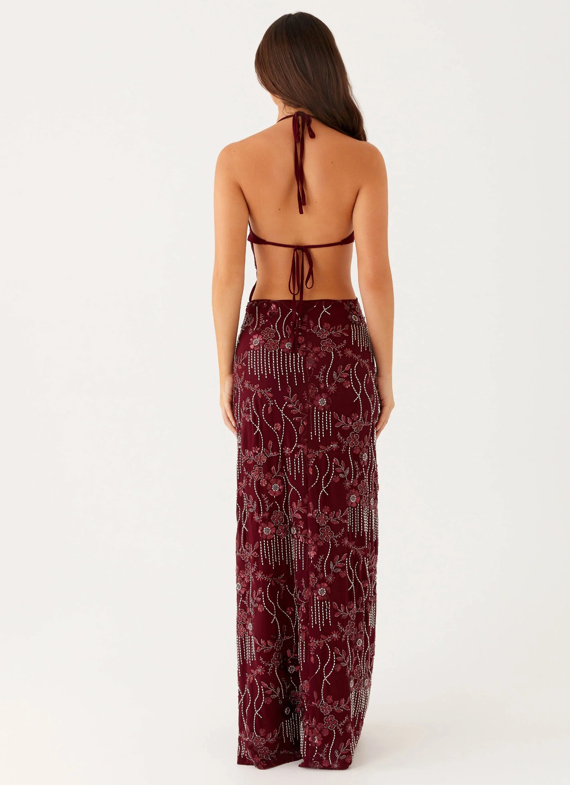 Robe longue All For Love - Bourgogne