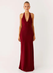 Robe longue Angie - Bourgogne