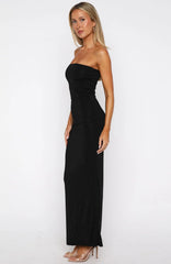 Robe longue Platinum noire