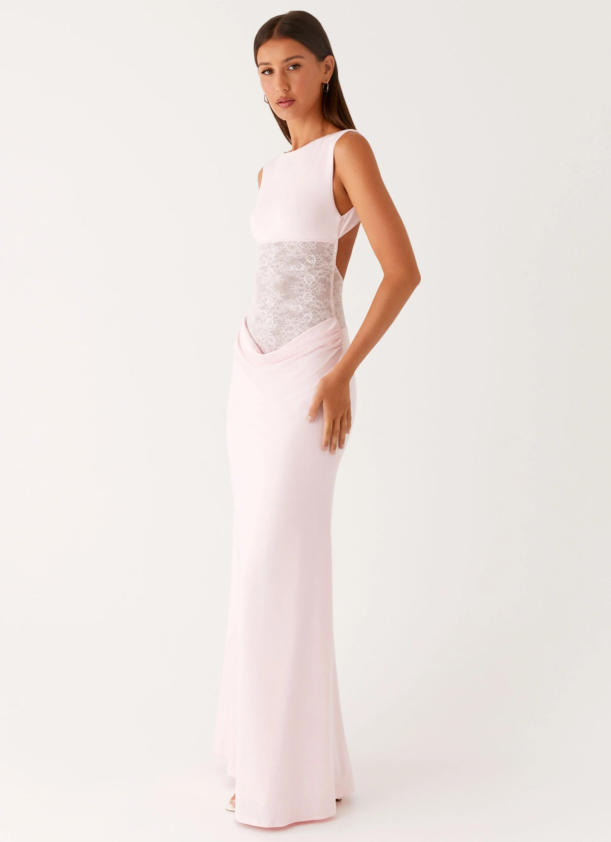 Robe longue Love Tease - Rose pâle