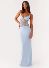Robe longue Envy - Bleu