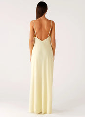 Robe longue Oliana - Jaune