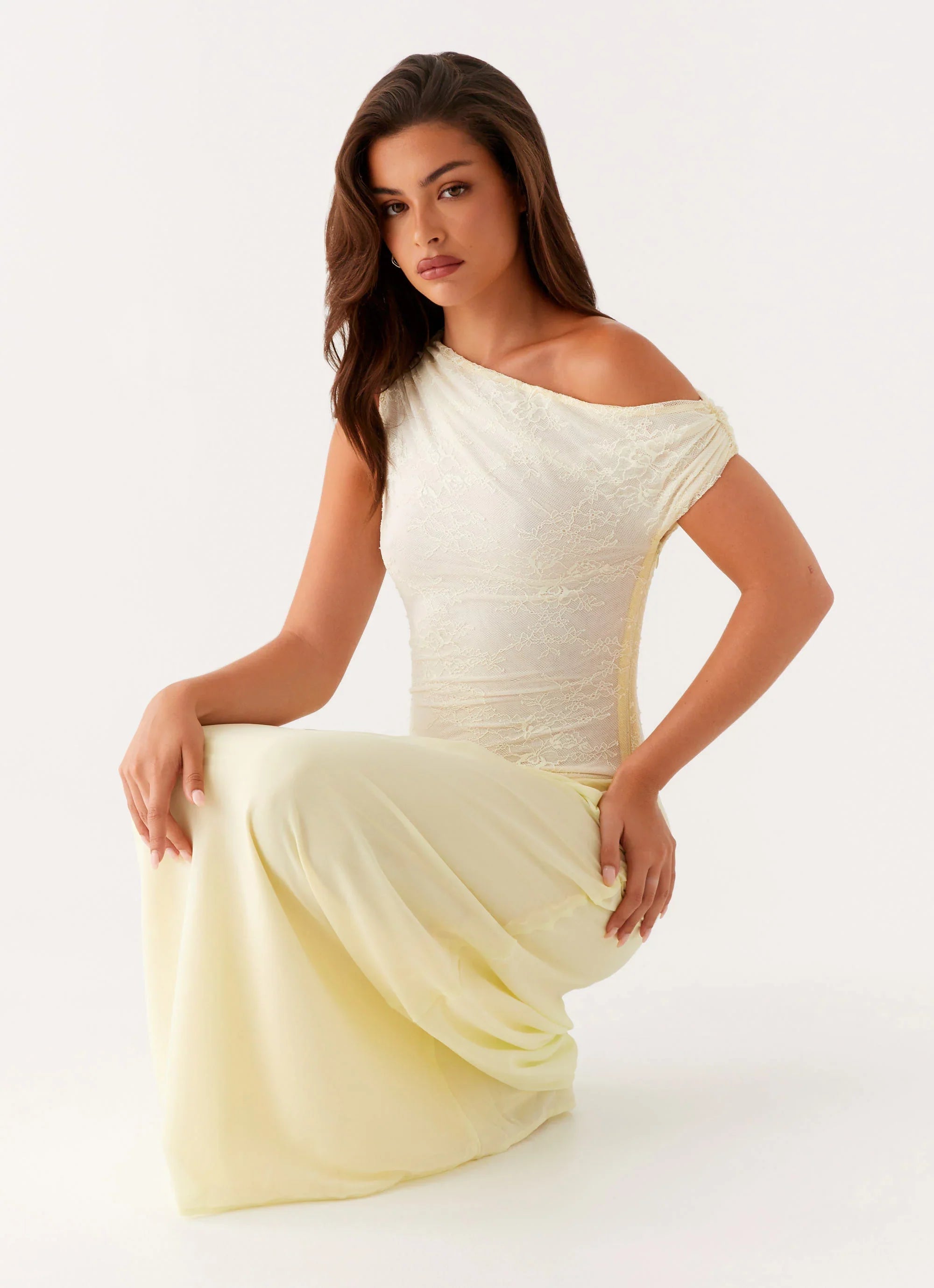 Robe longue Lili – Jaune