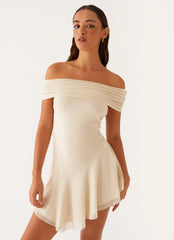 Robe courte sans manches Finola - Jaune pastel