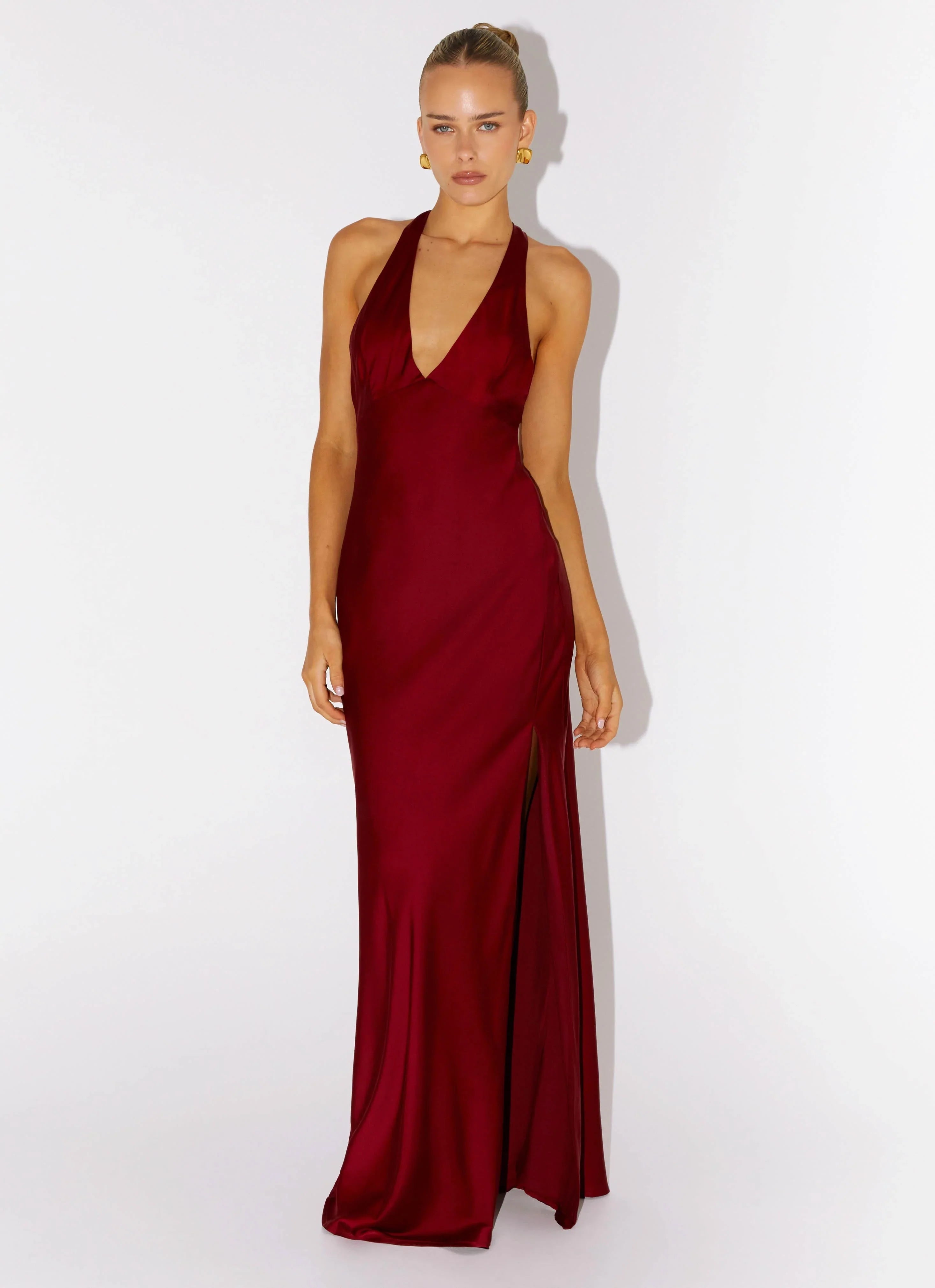 Robe longue Angie - Bourgogne