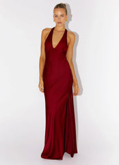 Robe longue Angie - Bourgogne