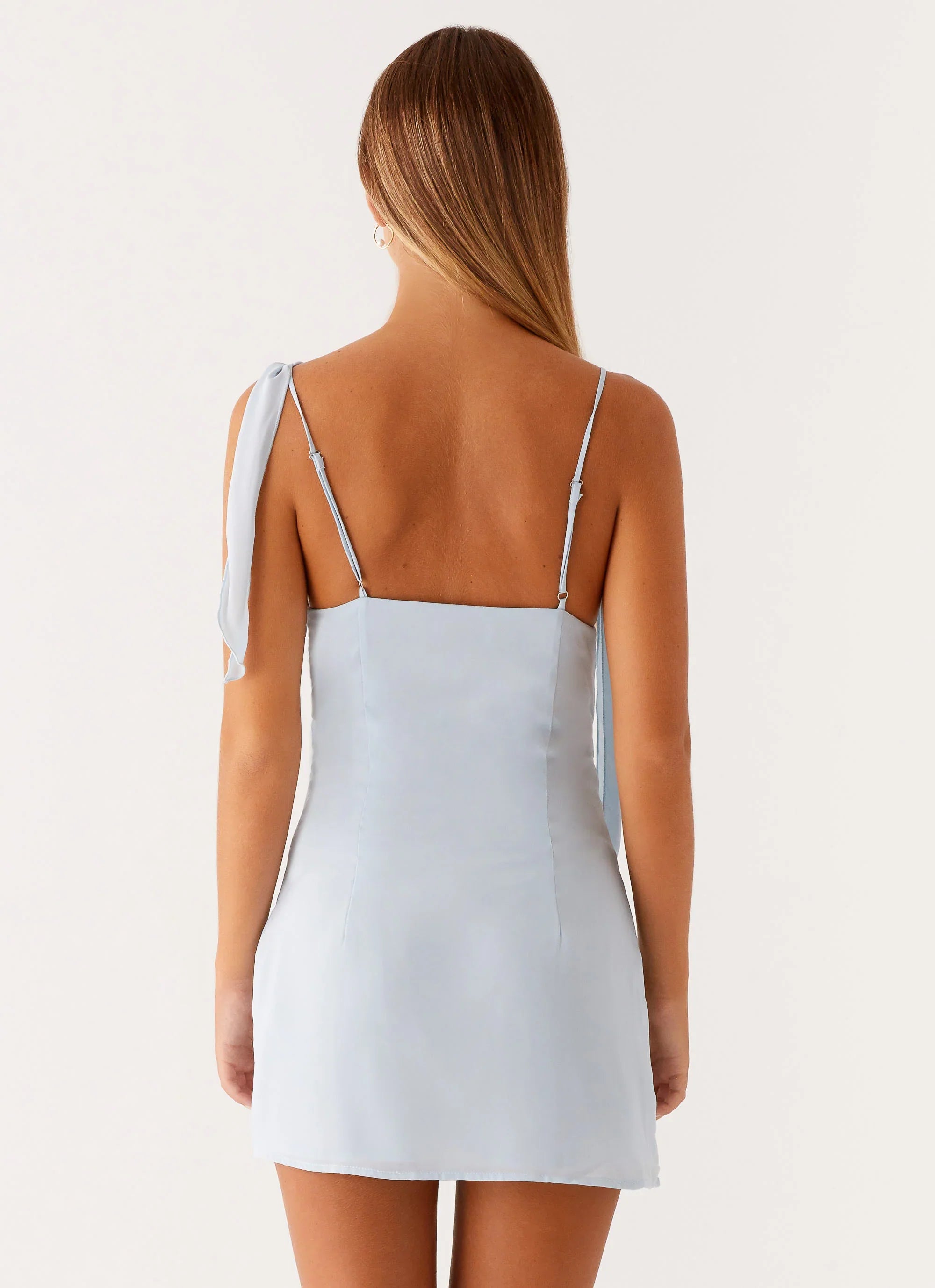 Mini robe perles Lily - Bleu pastel