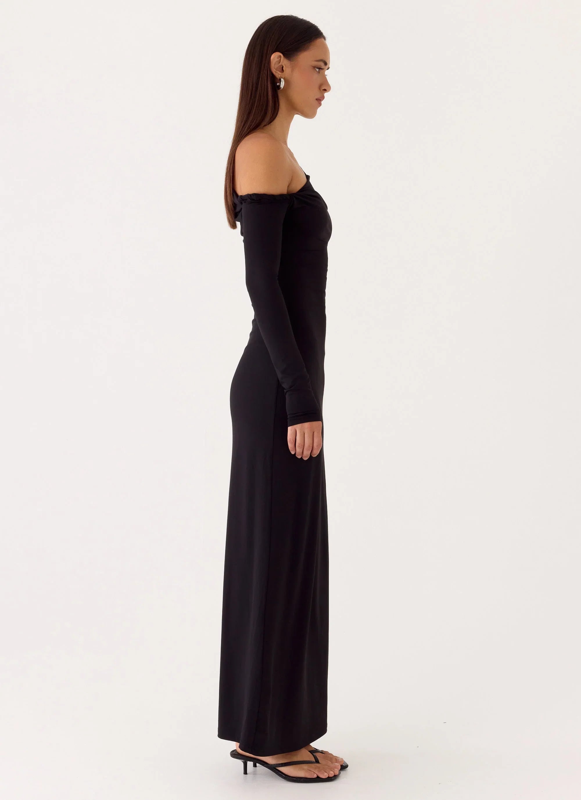 Robe longue Jordana Twist - Noire