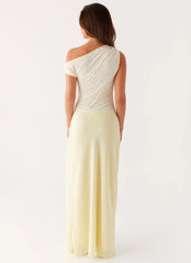 Robe longue Lili – Jaune
