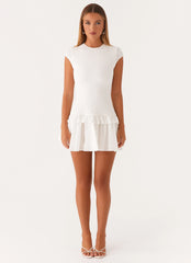 Mini-robe Romantique Incurable - Blanc