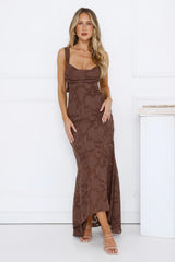 Robe longue Enchanted Empire marron