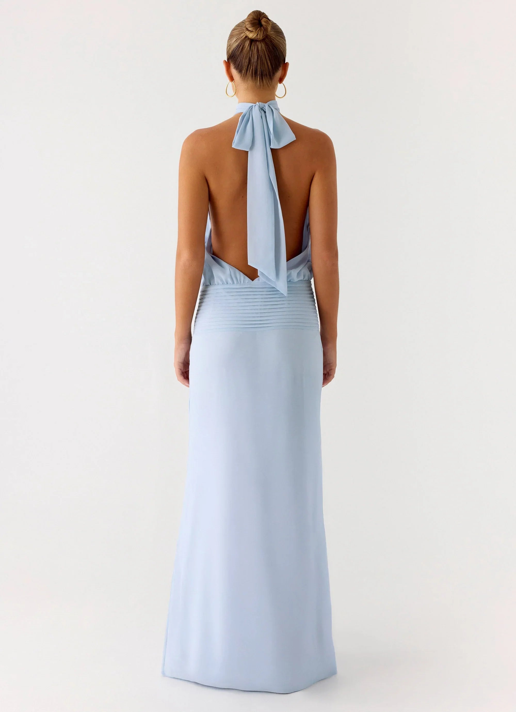 Robe longue Lalia - Bleu pâle