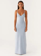 Robe longue Anastasia - Bleu