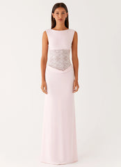 Robe longue Love Tease - Rose pâle