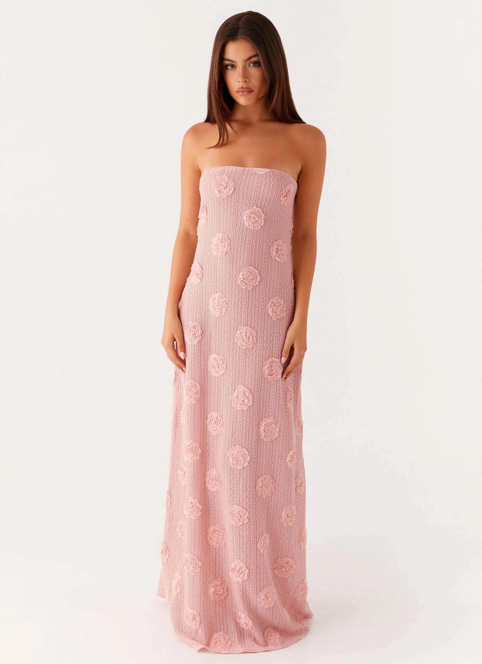Robe longue Holly - Rose