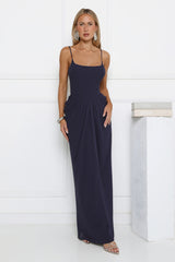Robe longue Invest In Yourself Bleu marine