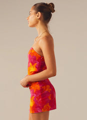Mini-robe tube « Stuck On You » - Soleil fleuri