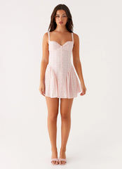 Mini-robe Sugar Plum – Pêche