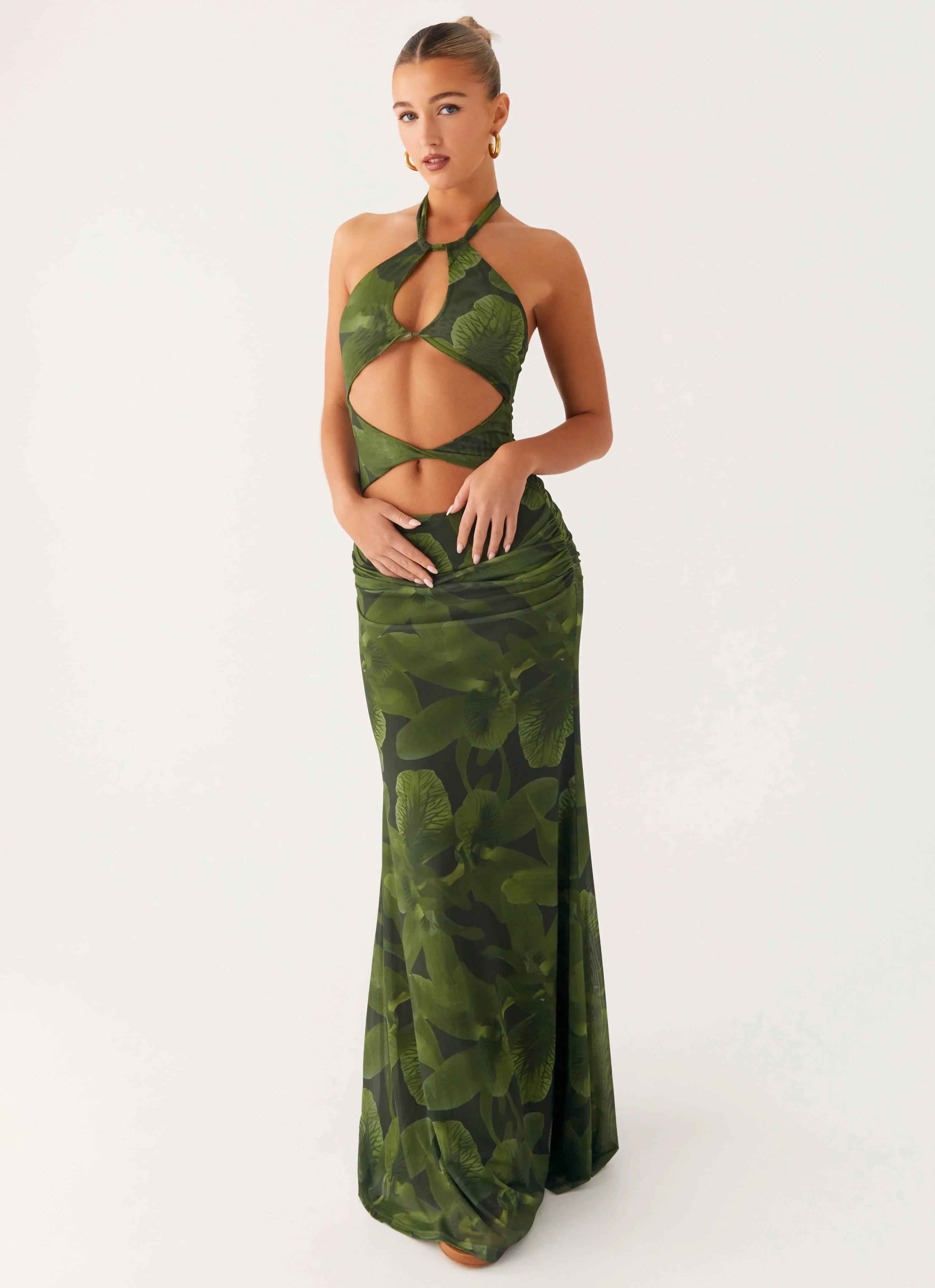 Robe longue Tatyana - Imprimé floral tropical