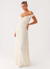 Robe longue Embrace - Ivoire