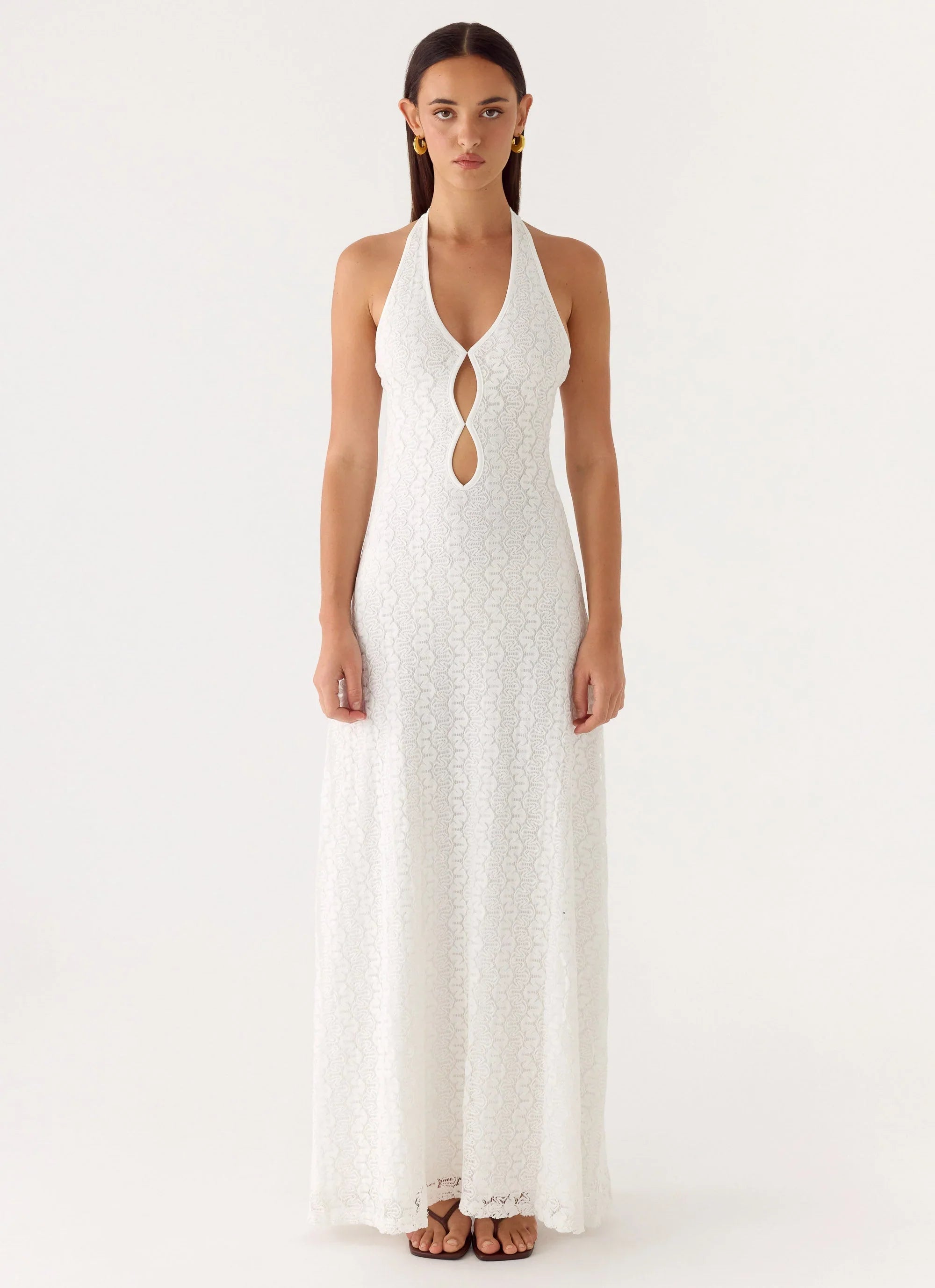 Robe longue Vanessa - Ivoire