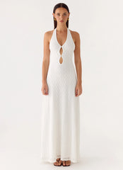 Robe longue Vanessa - Ivoire