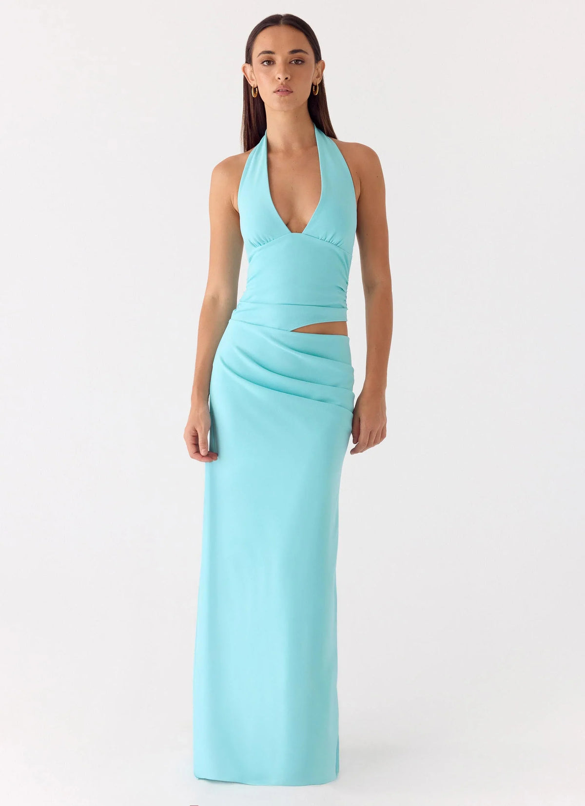 Robe longue Almost Love - Aqua
