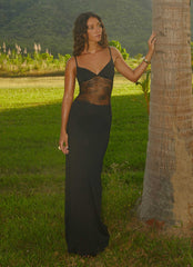 Robe longue Envy - Noir